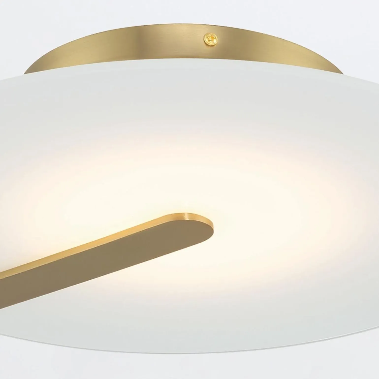 Średni plafon / kinkiet Nuvola - Szczotkowane złoto (QN-NUVOLA-F-M-BG) - Quintiesse