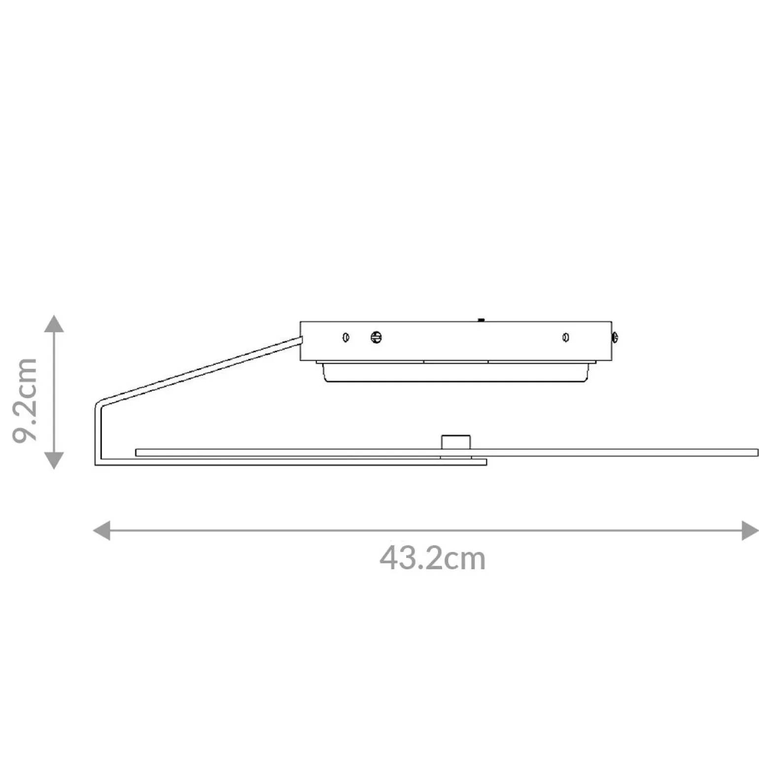 Średni plafon / kinkiet Nuvola - Szczotkowane złoto (QN-NUVOLA-F-M-BG) - Quintiesse