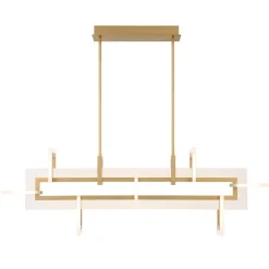 Średnia lampa wyspowa Inizio - Szczotkowane złoto (QN-INIZIO-LP-M-BG) - Quintiesse