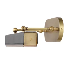 Średnia obrazówka LED Valise Picture - Vintage mosiądz, skóra smokingowa (QN-VALISE-PL-M-VBS-TL) - Quintiesse