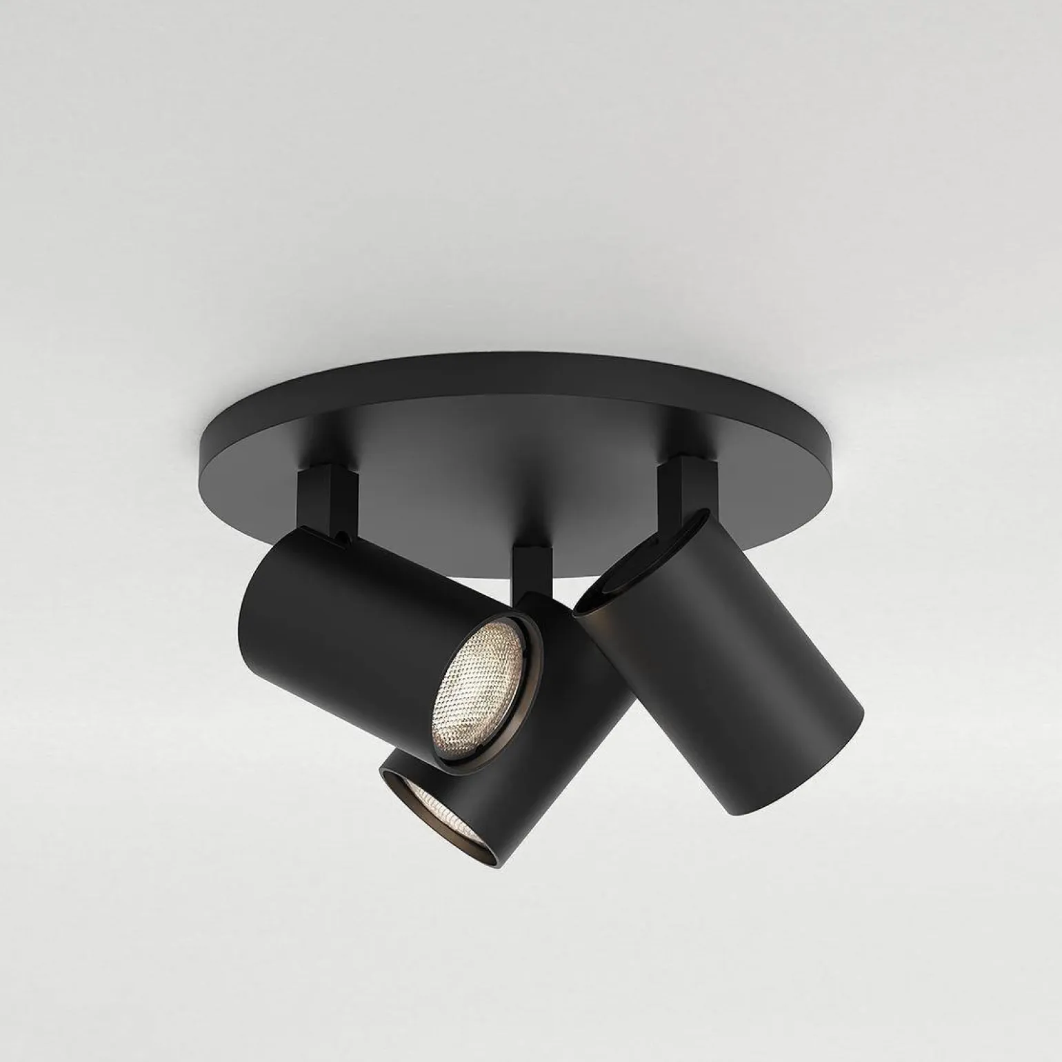 Reflektor Ascoli Triple Round Matowy Czarny (1286082) - Astro Lighting
