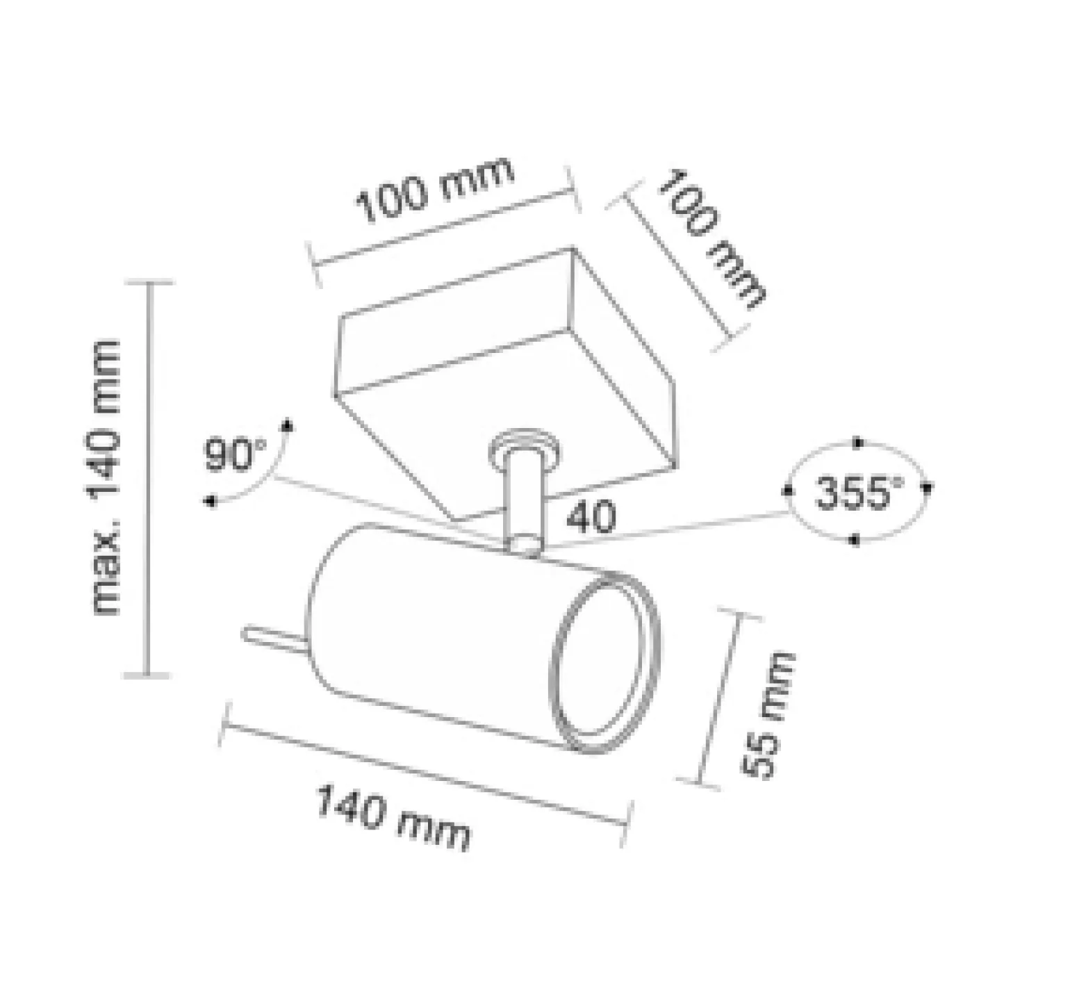 Reflektor FUSSA (czarny) (2215) - Shilo