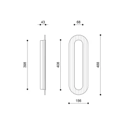 RIFLO W B czarna lampa ścienna / kinkiet (RIWB62002) - Ummo