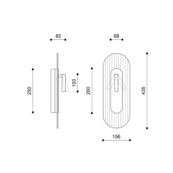 RIFLO W C oliwkowa lampa ścienna / kinkiet z regulowanym reflektorem (RIWC614002) - Ummo