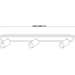 Spot Parma 3 3xGU10 + LED CCT biały (LP-0612/3WS WH) - Light Prestige