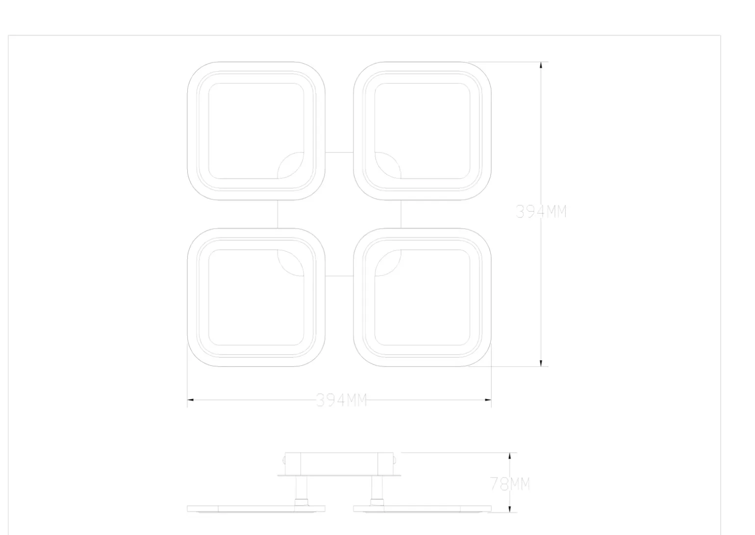 STELLAR LAMPA SUFITOWA CZARNA-ZŁOTA/BLACK-GOLD (MS232040R-BK) - Zuma Line