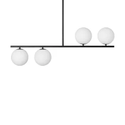 SUGURI A czarna lampa sufitowa w rozmiarze M z podwyższoną szczelnością IP44 (SGA122RS6) - Ummo