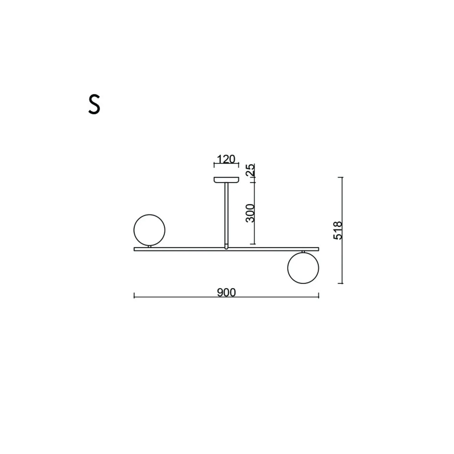 SUGURI C czarna lampa sufitowa w rozmiarze S z podwyższoną szczelnością IP44 (SGC322RS3) - Ummo