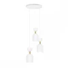 SUPURU 3P biała lampa wisząca / plafon z mosiądzem (SUP331P3) - Ummo