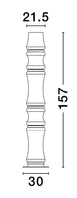 Szklana lampa podłogowa ABANCAY (LE44592) - Luces Exclusivas