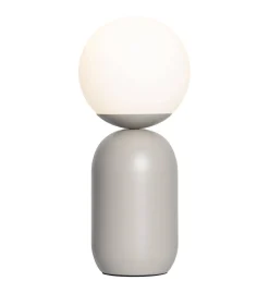 Szklana lampa stołowa NOTTI Nordlux E14 25W Metal Szary