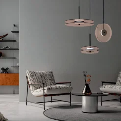 Szklana lampa wisząca pionowa Casy dymna LED CCT (LP-3176/1V SM) - Light Prestige