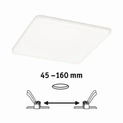 Veluna VariFit Panel LED IP44 17,5W 4000K 3-st ściemniane 185x185mm Tworzywo sztuczne (PL93065) - PAULMANN