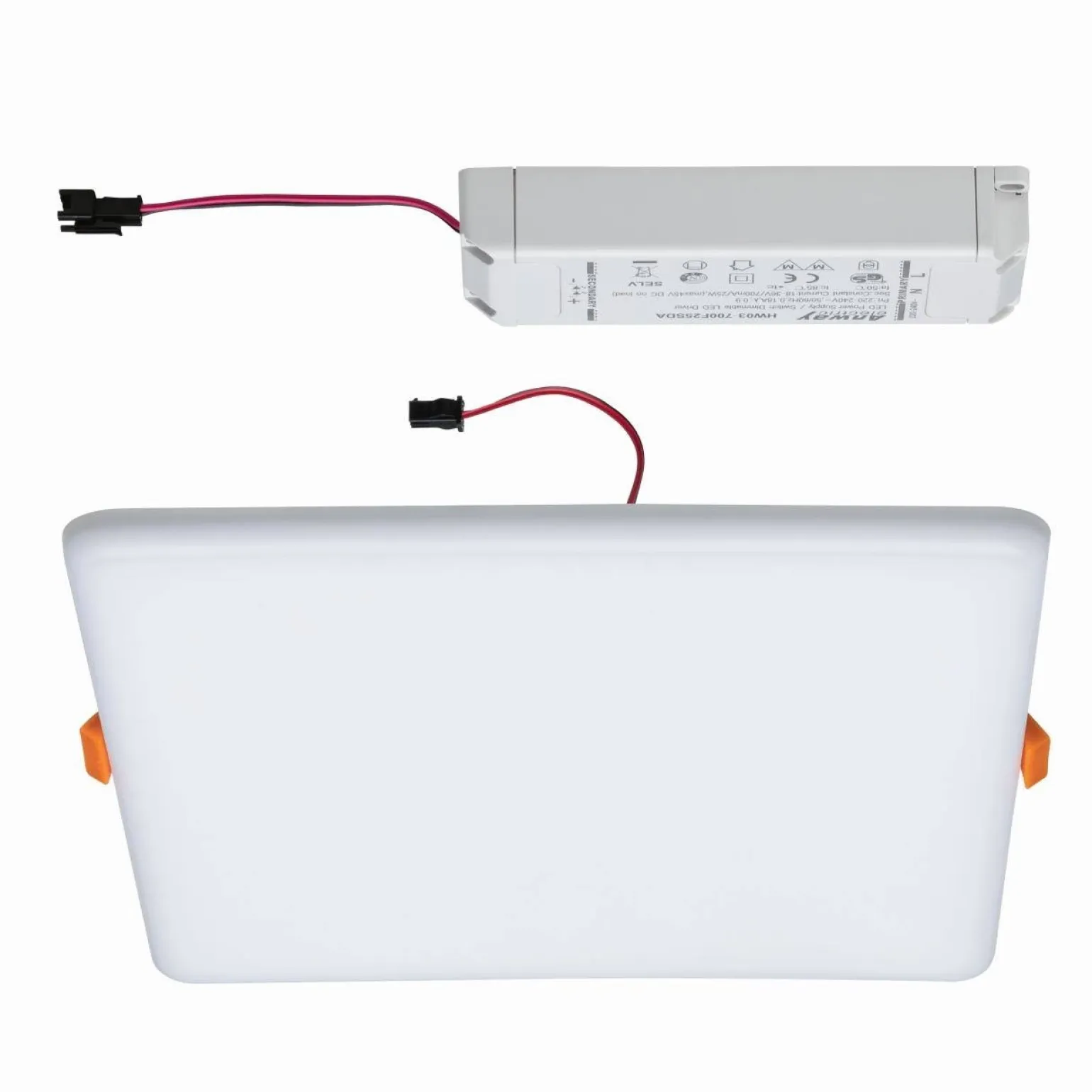 Veluna VariFit Panel LED IP44 21W 3000K 3-st ściemniane 215x215mm Tworzywo sztuczne (PL93062) - PAULMANN