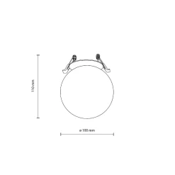 VOX 1 X G9 LAMPA SUFITOWA PODTYNKOWA (10963) - TK Lighting