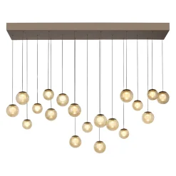 Wisząca lampa na pilota, z regulacją światła i wysokości PURE POPUP BRĄZOWY (2589-97) - Paul Neuhaus