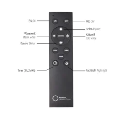 Wisząca lampa na pilota, z regulacją światła i wysokości PURE POPUP BRĄZOWY (2589-97) - Paul Neuhaus