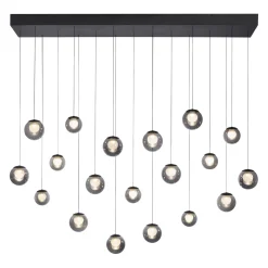 Wisząca lampa na pilota, z regulacją światła i wysokości PURE POPUP SZARA (2589-15) - Paul Neuhaus