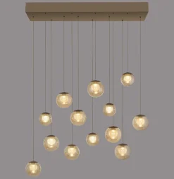 Wisząca lampa na pilota, z regulacją światła i wysokości PURE POPUP BRĄZOWA (2590-97) - Paul Neuhaus