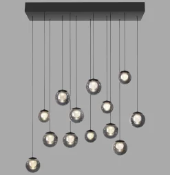 Wisząca lampa na pilota, z regulacją światła i wysokości PURE POPUP SZARA (2590-15) - Paul Neuhaus