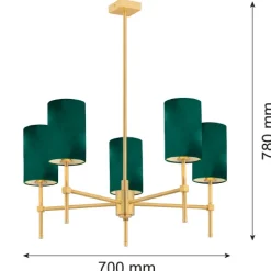 Żyrandol 5 pł. ABRUZZO (2147) - Argon