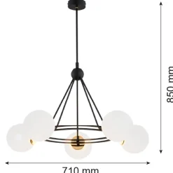 Żyrandol 5 pł. AMALFI (2119) - Argon