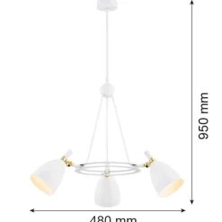 Żyrandol 3 pł. CHARLOTTE (6148) - Argon