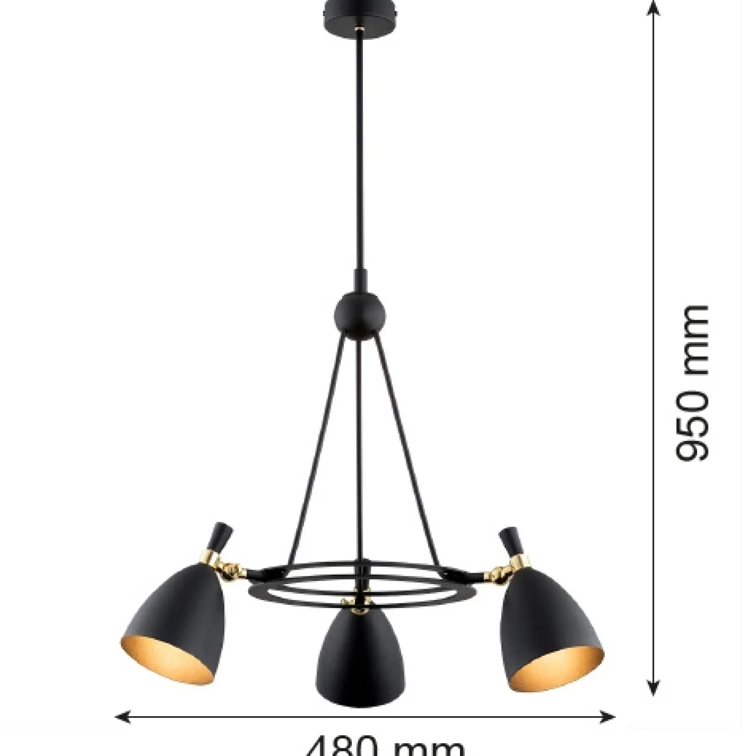 Żyrandol 3 pł. CHARLOTTE (6149) - Argon
