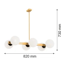 Żyrandol 6 pł. FREEMONT (2549) - Argon