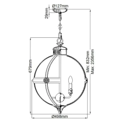 Żyrandol Adams (FE-ADAMS-4P-ANL) - Elstead Lighting