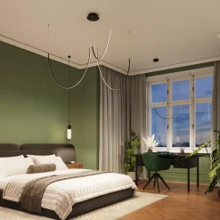 Żyrandol ALVAR 3 czarny LED 3000K (TH.547) - Thoro Lighting