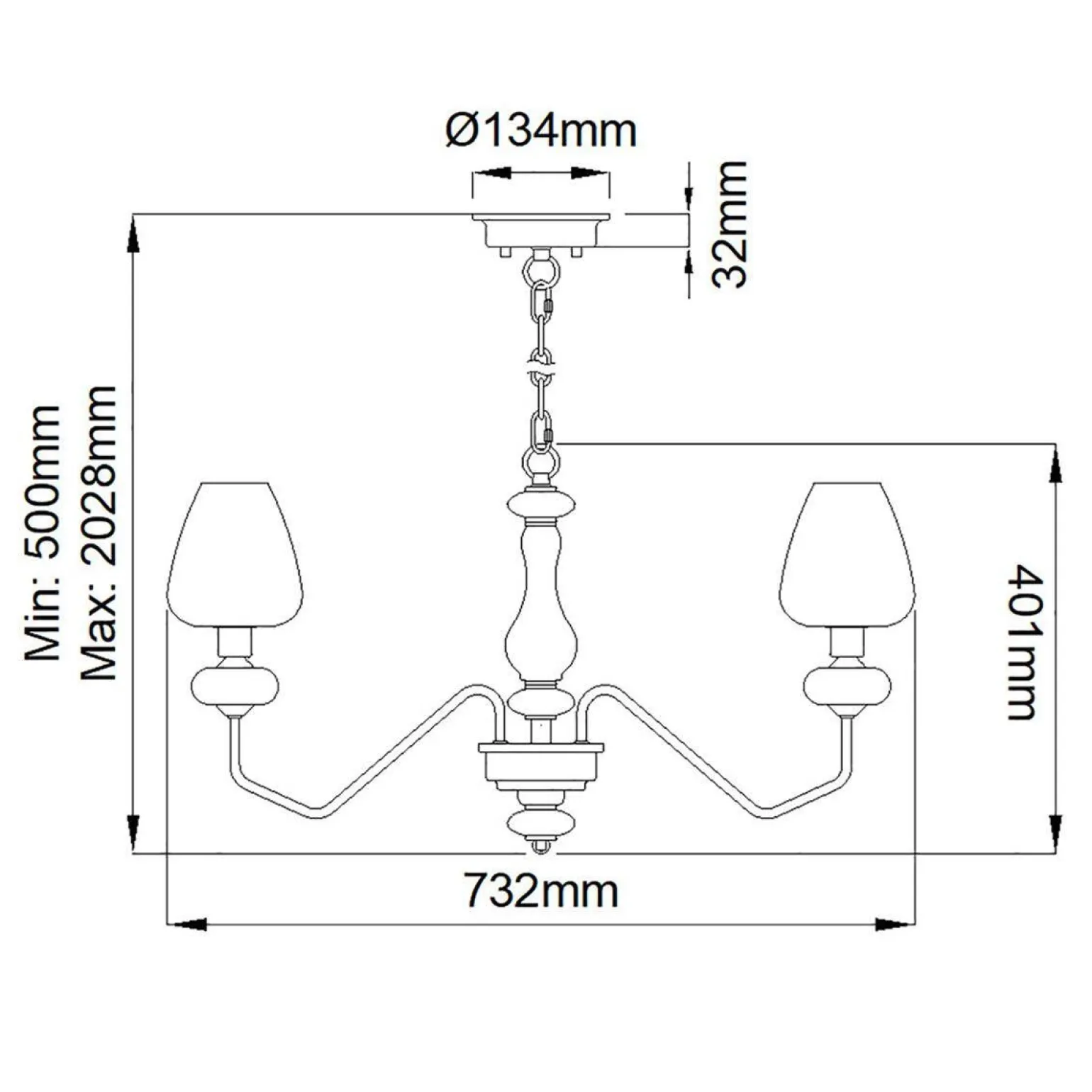 Żyrandol Armand (DL-ARMAND5-AB) - Elstead Lighting