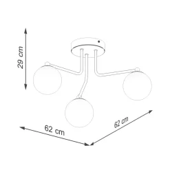 Żyrandol ASTRAL 3 biały (SL.1659) - Sollux Lighting
