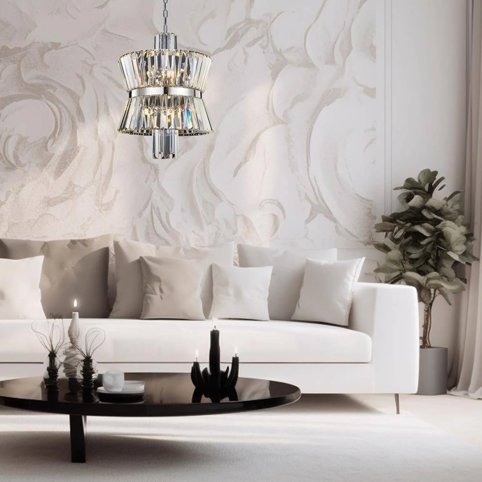 Żyrandol AURELIA CHROME 8xE14 (ML0404) - Milagro