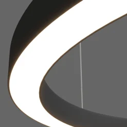 Żyrandol Aurum M Zmienna Barwa Światła LED czarny (PL0116-90-CCT-BK) - Yaskr