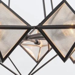 Żyrandol Cairo - 8 źródeł światła - Miejski brąz (QN-CAIRO8-UBZ-CR) - Quintiesse