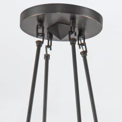 Żyrandol Cairo - 8 źródeł światła - Miejski brąz (QN-CAIRO8-UBZ-CR) - Quintiesse