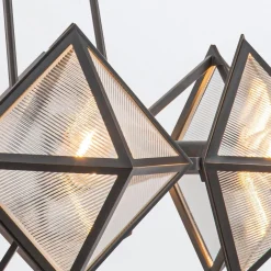 Żyrandol Cairo - 8 źródeł światła - Miejski brąz (QN-CAIRO8-UBZ-CR) - Quintiesse