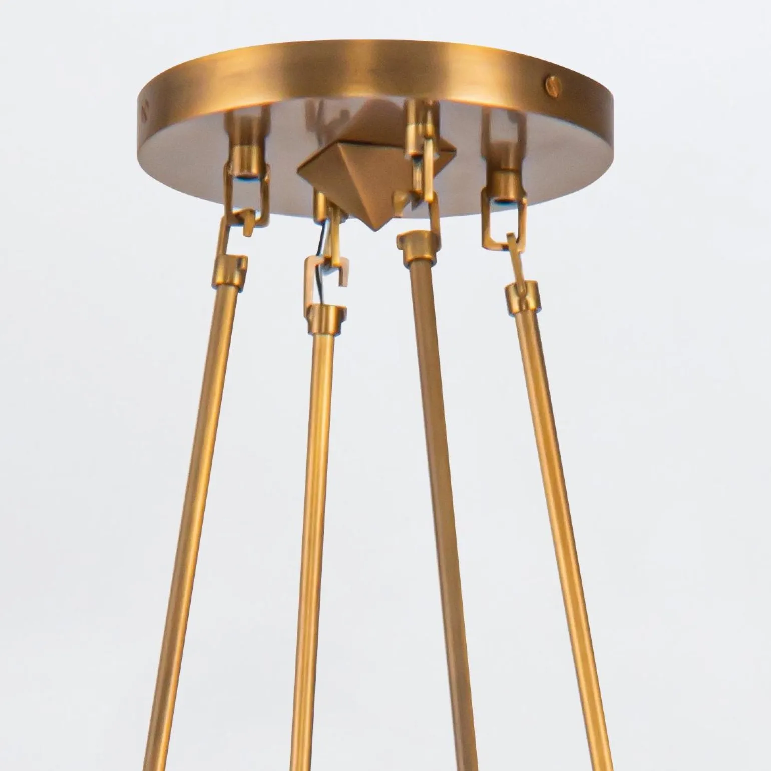 Żyrandol Cairo - 8 źródeł światła - Vintage mosiądz (QN-CAIRO8-VBS-CR) - Quintiesse