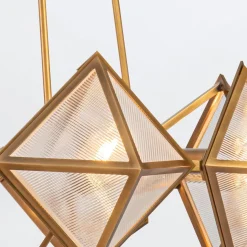 Żyrandol Cairo - 8 źródeł światła - Vintage mosiądz (QN-CAIRO8-VBS-CR) - Quintiesse