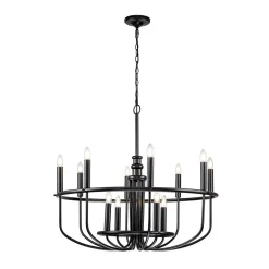 Żyrandol Capitol Hill (KL-CAPITOL-HILL12-BLK) - Elstead Lighting