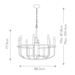 Żyrandol Capitol Hill (KL-CAPITOL-HILL12-BLK) - Elstead Lighting