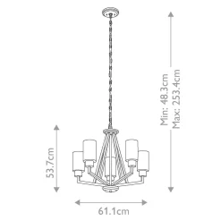 Żyrandol Deryn (KL-DERYN5-DAG) - Elstead Lighting