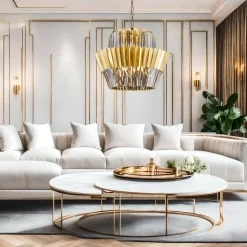 Żyrandol DONNA GOLD 12xE14 (ML0415) - Milagro