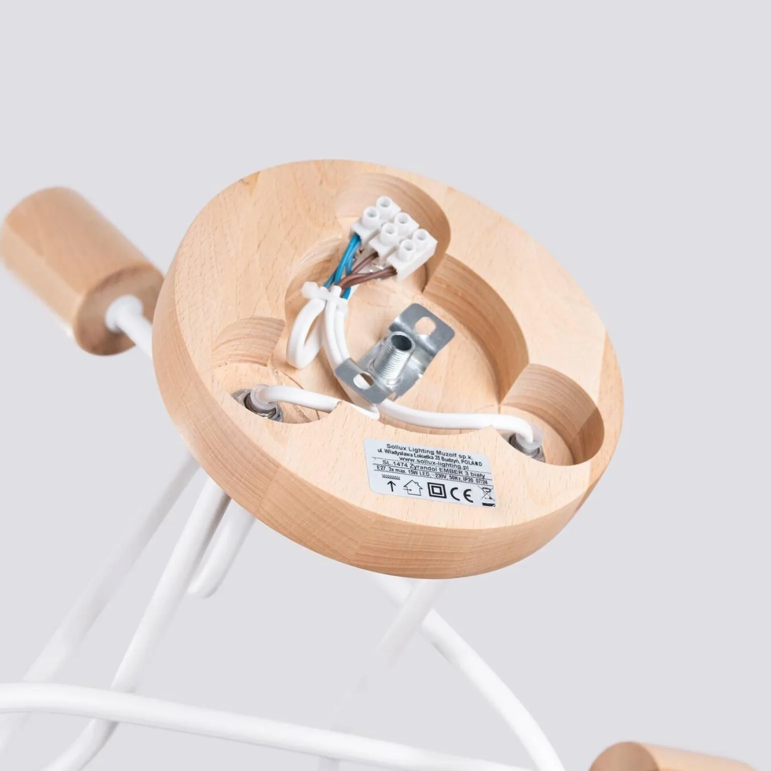 Żyrandol EMBER 3 biały (SL.1474) - Sollux Lighting