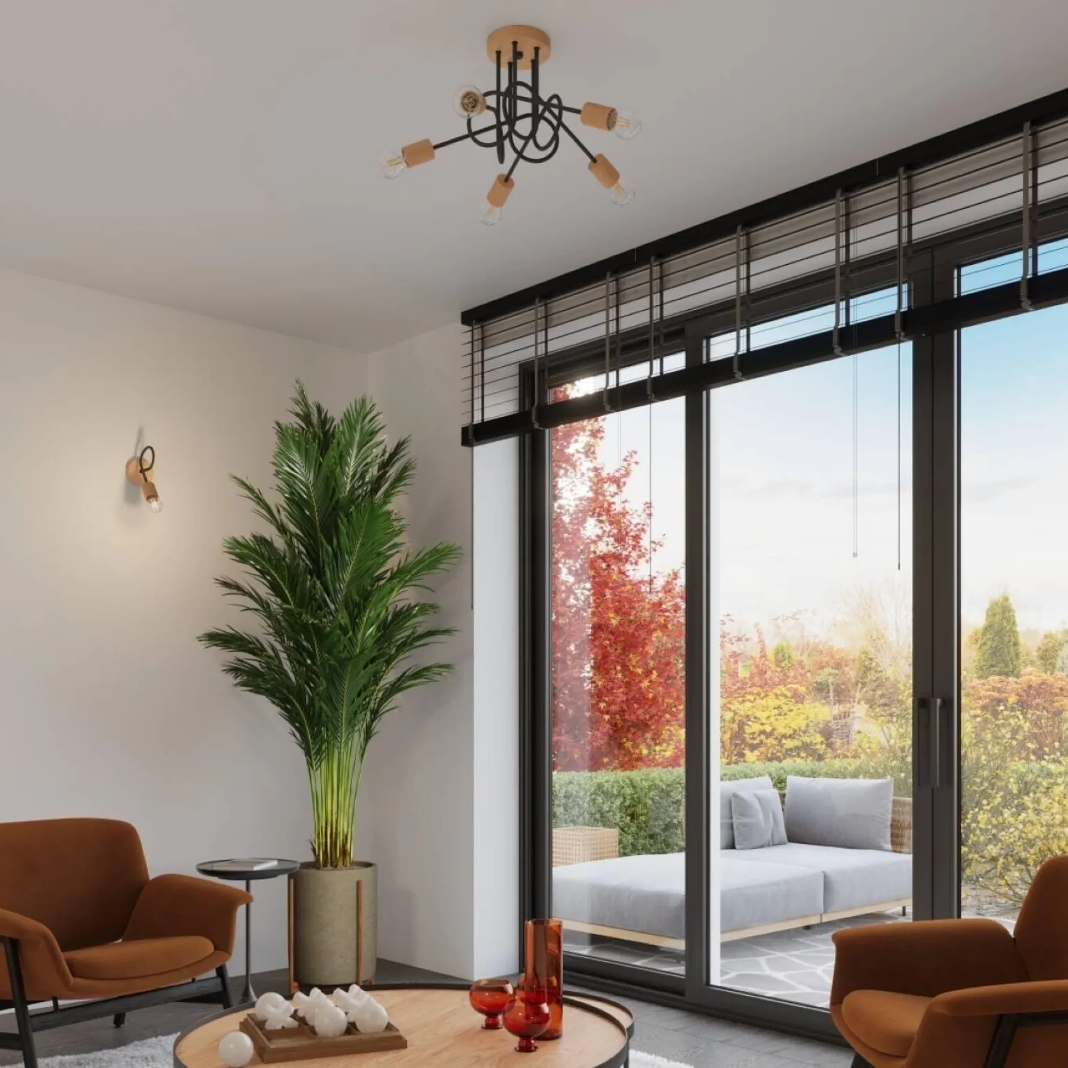 Żyrandol EMBER 3 czarny (SL.1477) - Sollux Lighting