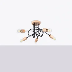 Żyrandol EMBER 5 czarny (SL.1478) - Sollux Lighting