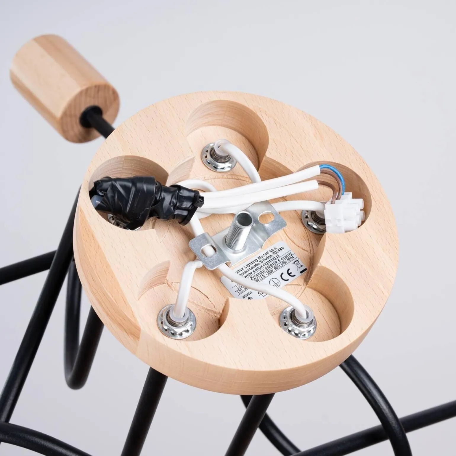 Żyrandol EMBER 5 czarny (SL.1478) - Sollux Lighting