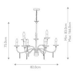 Żyrandol Finsbury Park (FP9-POL-NICKEL) - Elstead Lighting