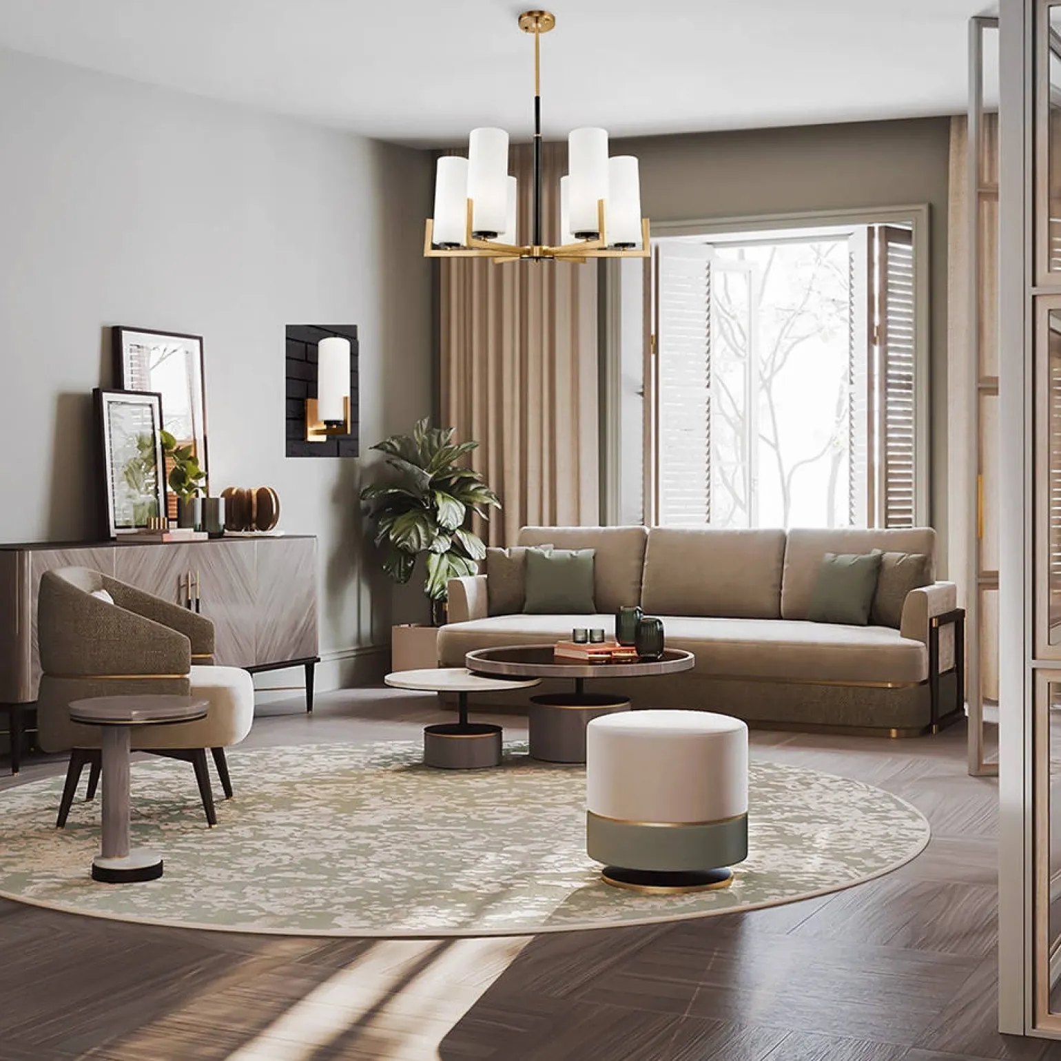 Żyrandol Fortano (MOD089PL-06BS) - Maytoni